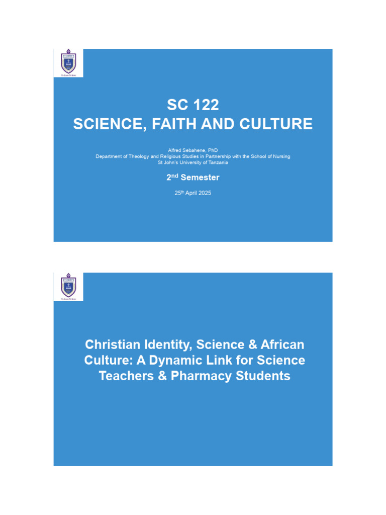 Christian Identity & Science in Africa | PDF | Science | Knowledge
