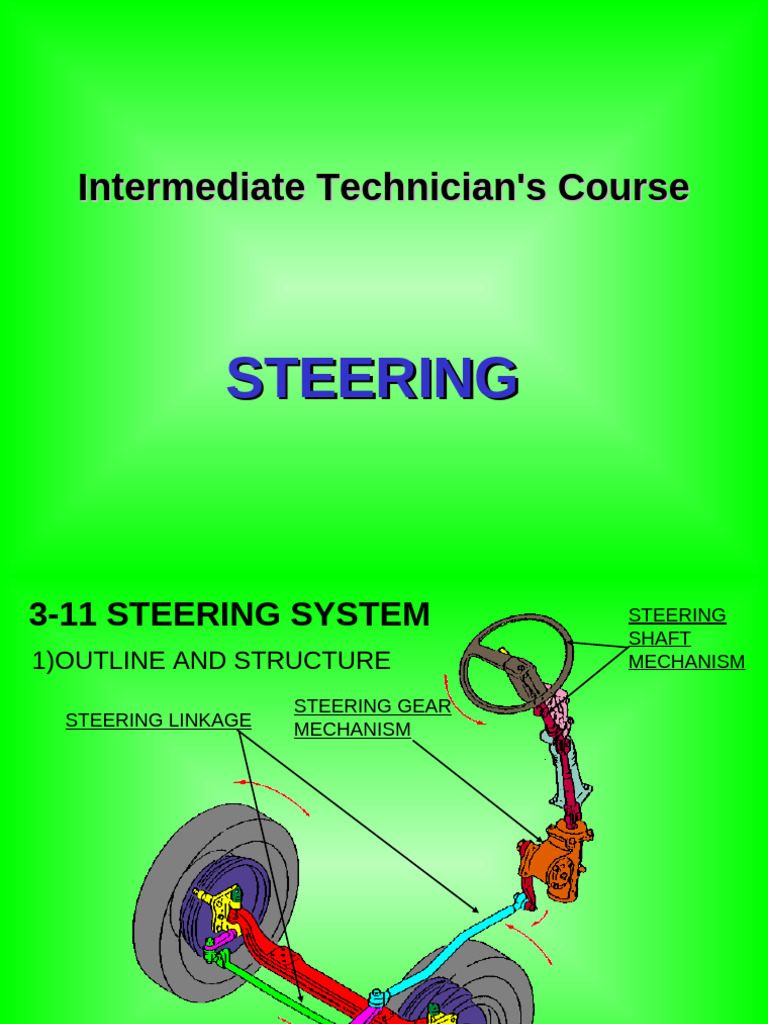 Steering System Technician Course Guide | PDF | Pump | Steering