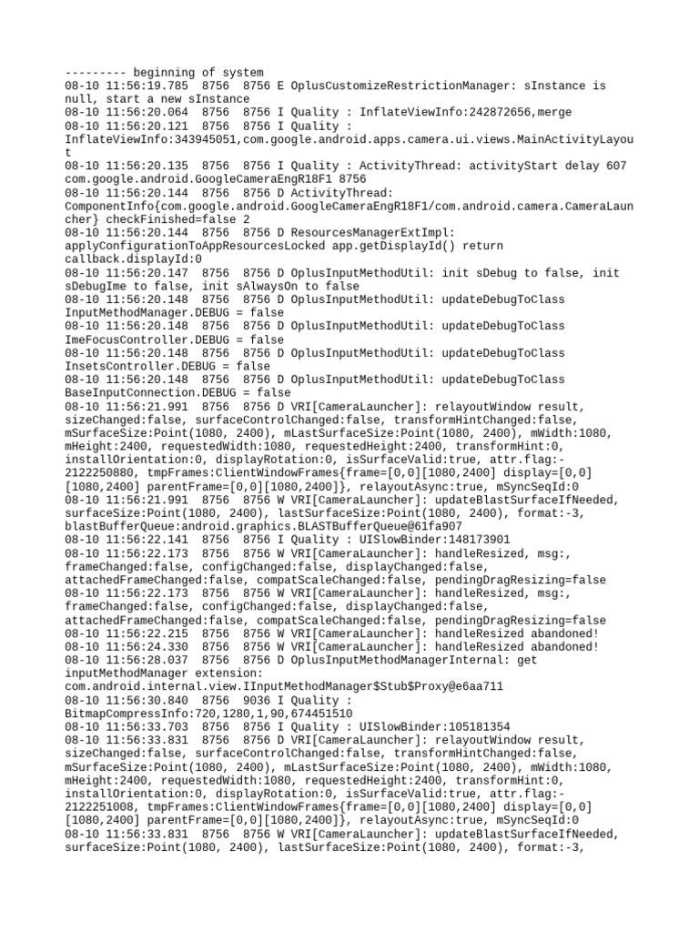 Logcat 1754801817518 | PDF | Operating System Technology | Software