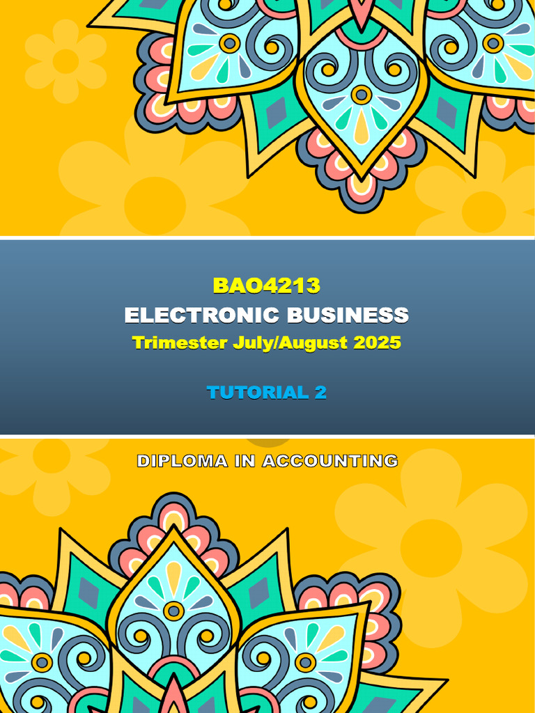 Tutorial 2 | PDF | E Commerce | Retail