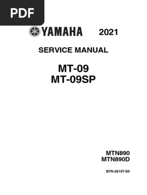 YAMAHA MTN890/MTN890D サービスマニュアル YAMAHA MTN890/MTN890D サービスマニュアル ヤマハ サービス