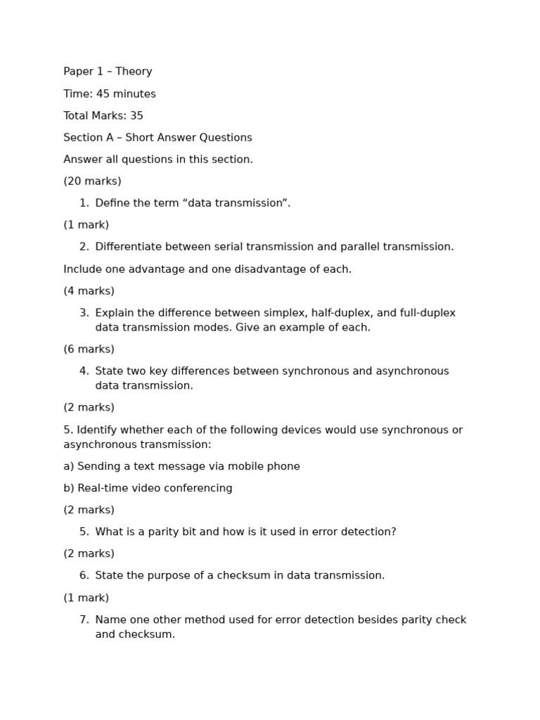 Data Transmission Concepts and Methods | PDF