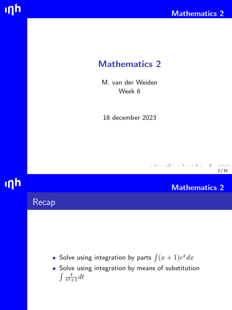 Integration Techniques in Mathematics 2 | PDF | Integral | Calculus
