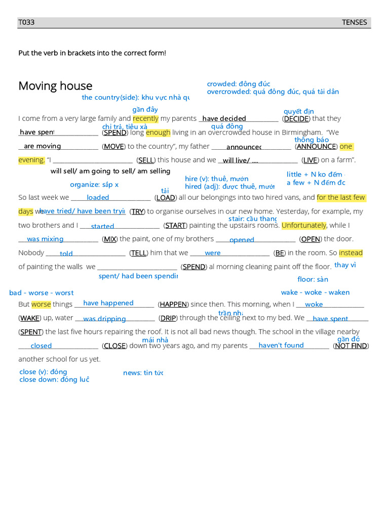 Moving House: Family Relocation Story | PDF