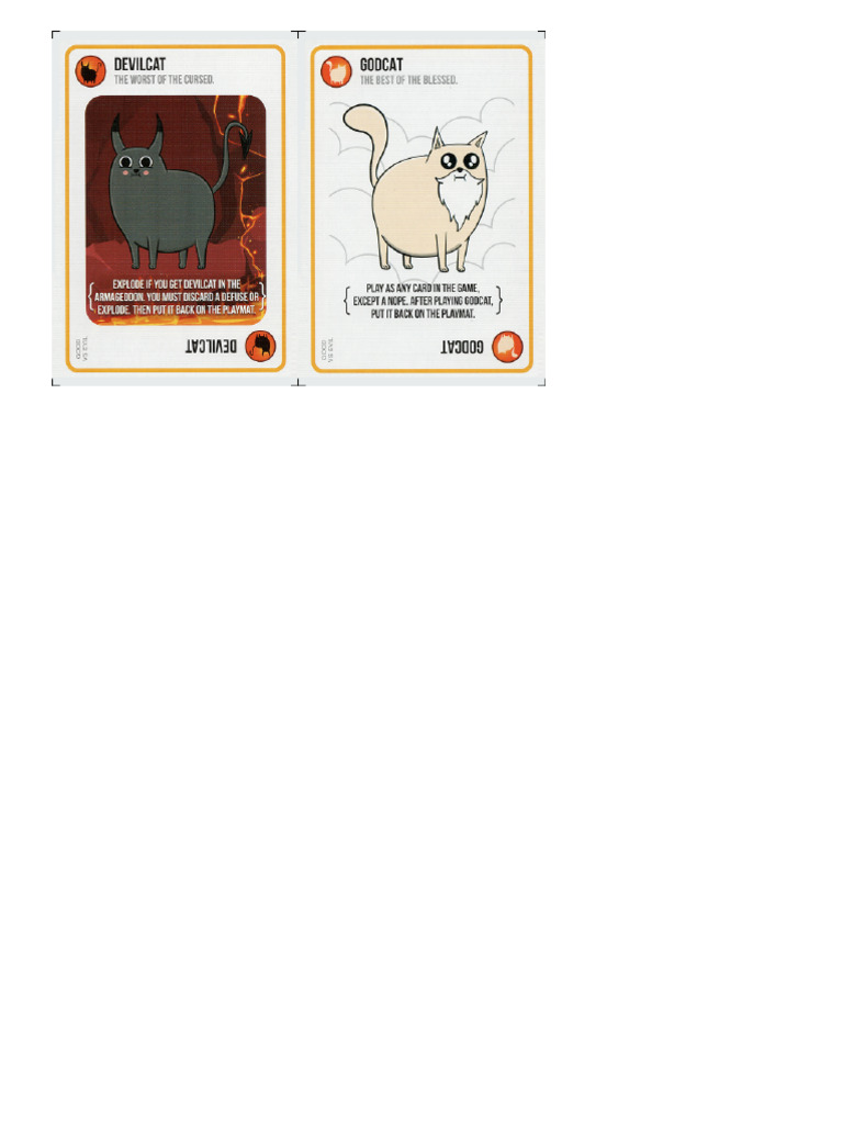 Exploding Kittens Good vs. Evil II | PDF