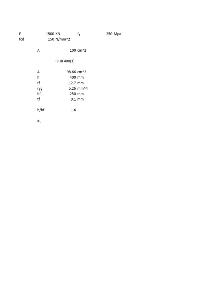 Compression Member Excel | PDF