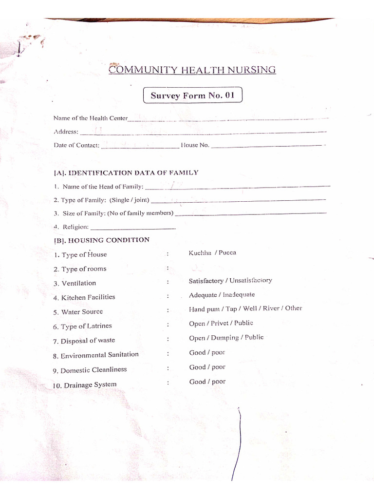 Survey Form | PDF