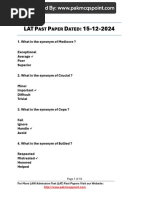 LAT Past Papers | PDF