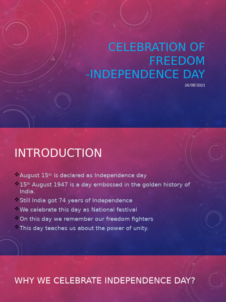 Independence Day: India's Freedom Celebration | PDF