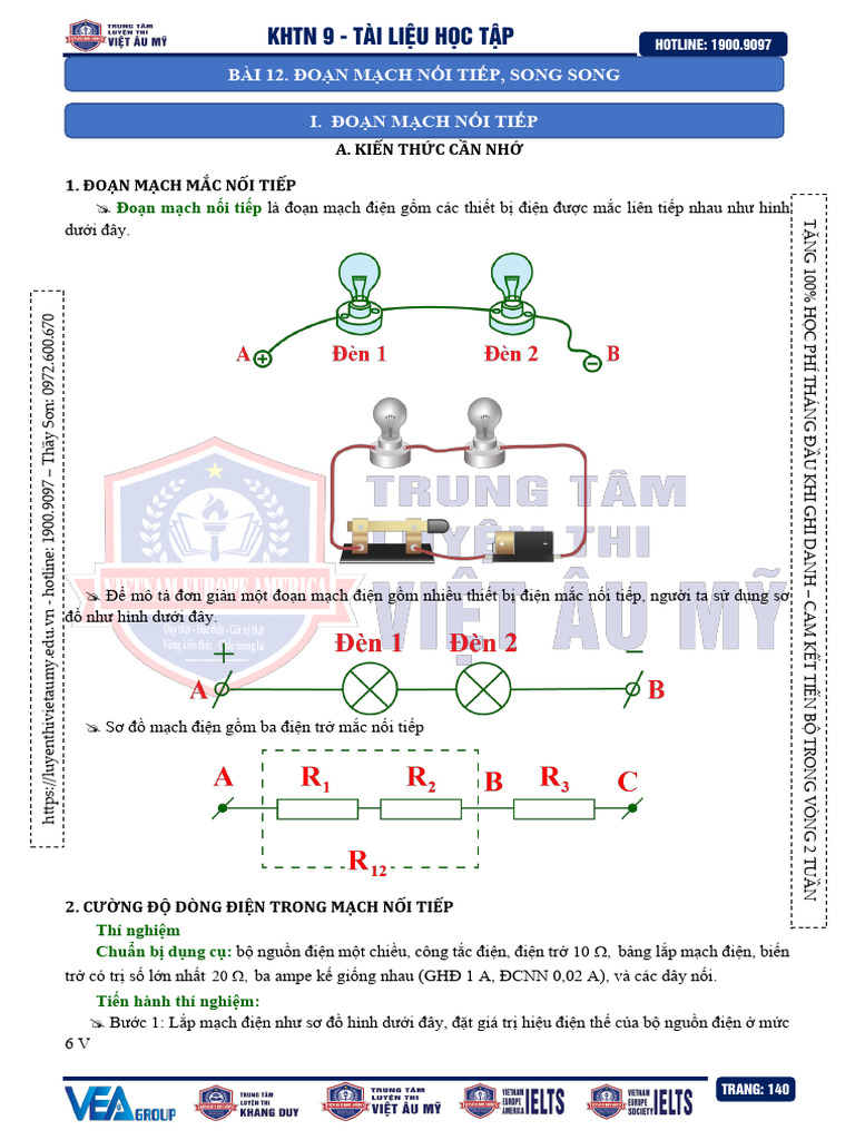 Khtn 9 (Phân Môn Lí) - Tài Liệu Học Tập 2024-Trang-2-Đã Gộp | PDF