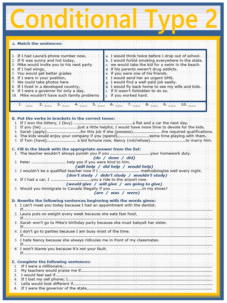 Conditional Sentence Exercises and Practice | PDF
