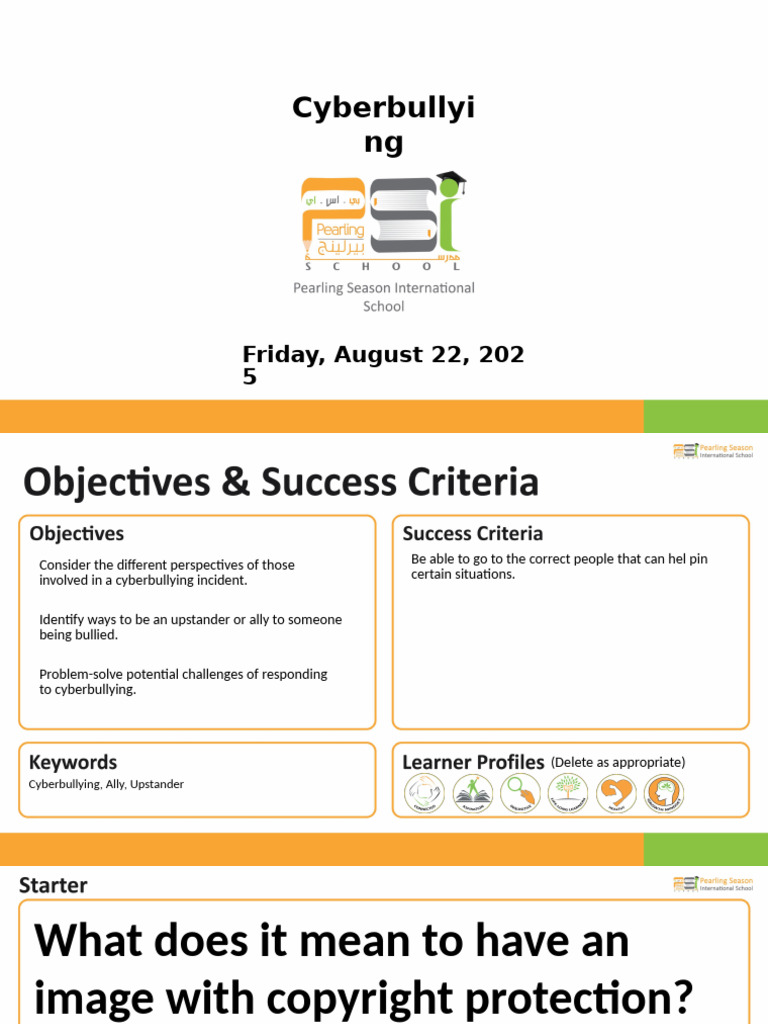 Cyberbullying Awareness and Response Guide | PDF | Cyberbullying | Bullying