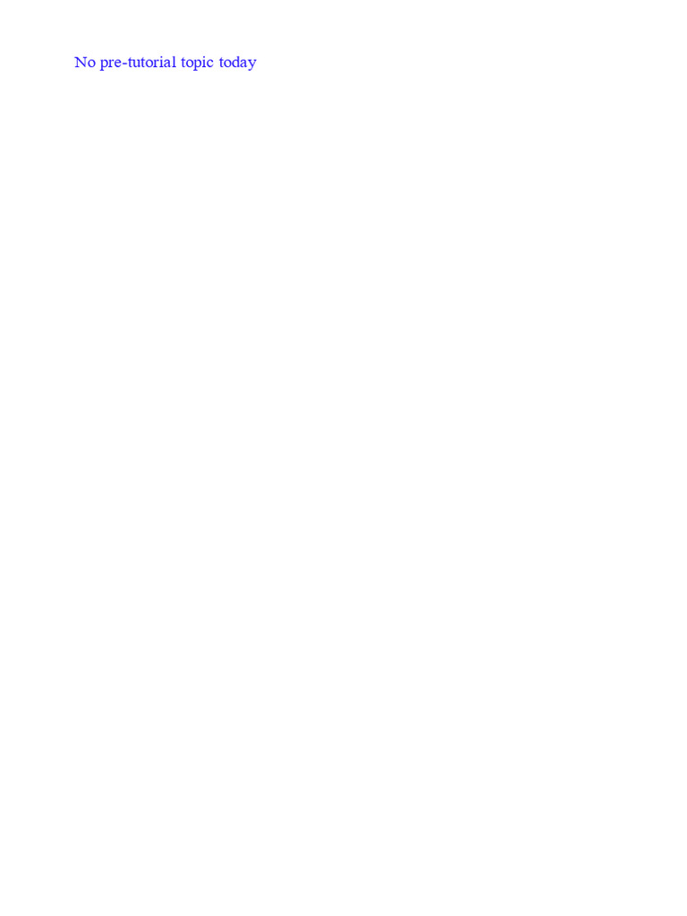 Tutorial 11 Worked Solutions | PDF