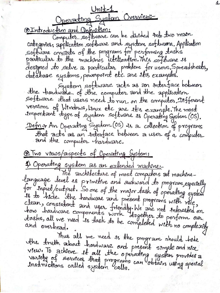 Os Notes | PDF