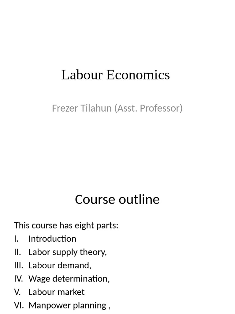 Introduction to Labor Economics | PDF | Labour Economics | Economics