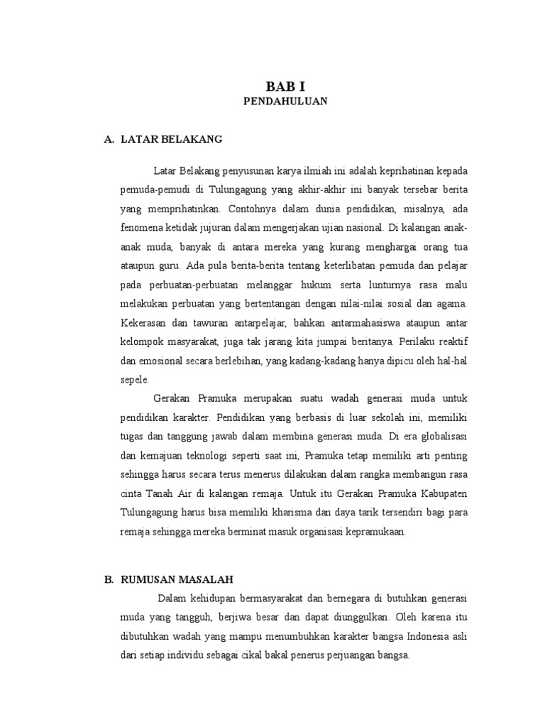 Karya Ilmiah Pramuka