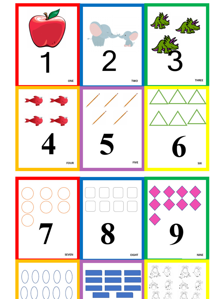 Numbers Flashcards | PDF