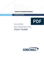 SonicWALL Bare Metal Recovery UserGuide