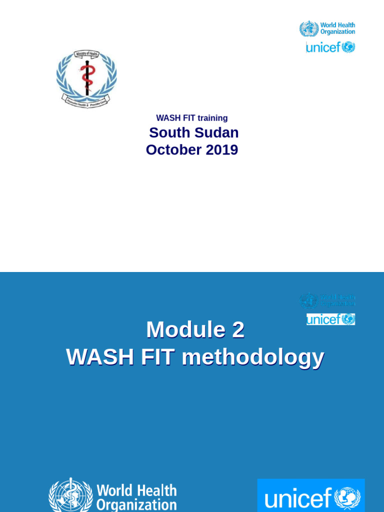 WASH FIT Training Guide for South Sudan | PDF | Wash | Risk