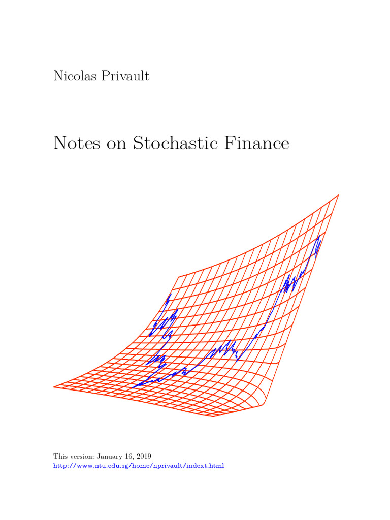 Stochastic Finance: Pricing & Hedging Guide | PDF | Vix | Black–Scholes ...
