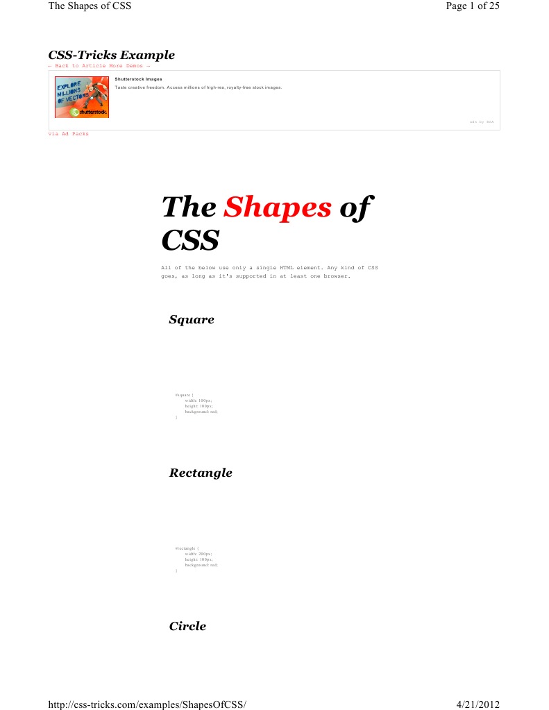 The of CSS: Shapes | PDF