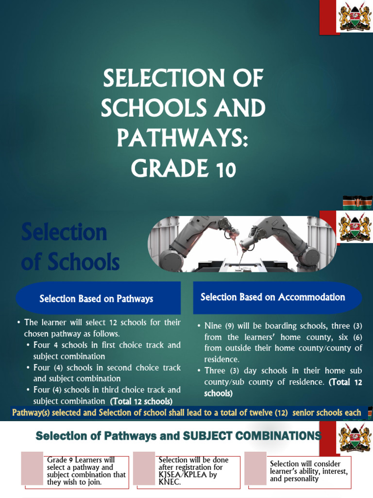 Grade 10 School and Pathway Selection Guide | PDF
