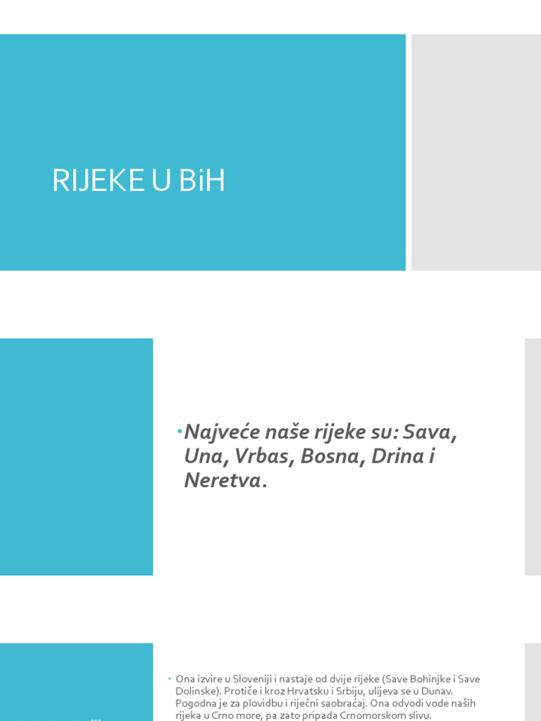 RIJEKE U BiH | PDF