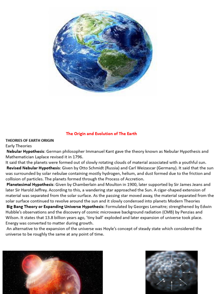 Earth’s Origin and Planet Formation | PDF | Planets | Solar System