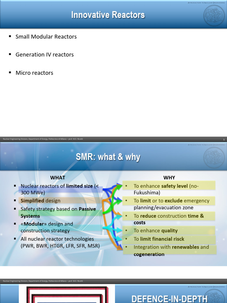 Overview of Small Modular Reactors | PDF | Pressurized Water Reactor ...