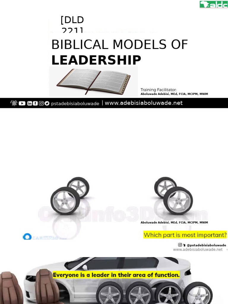 Biblical Leadership Models Explained | PDF | Esther | Moses