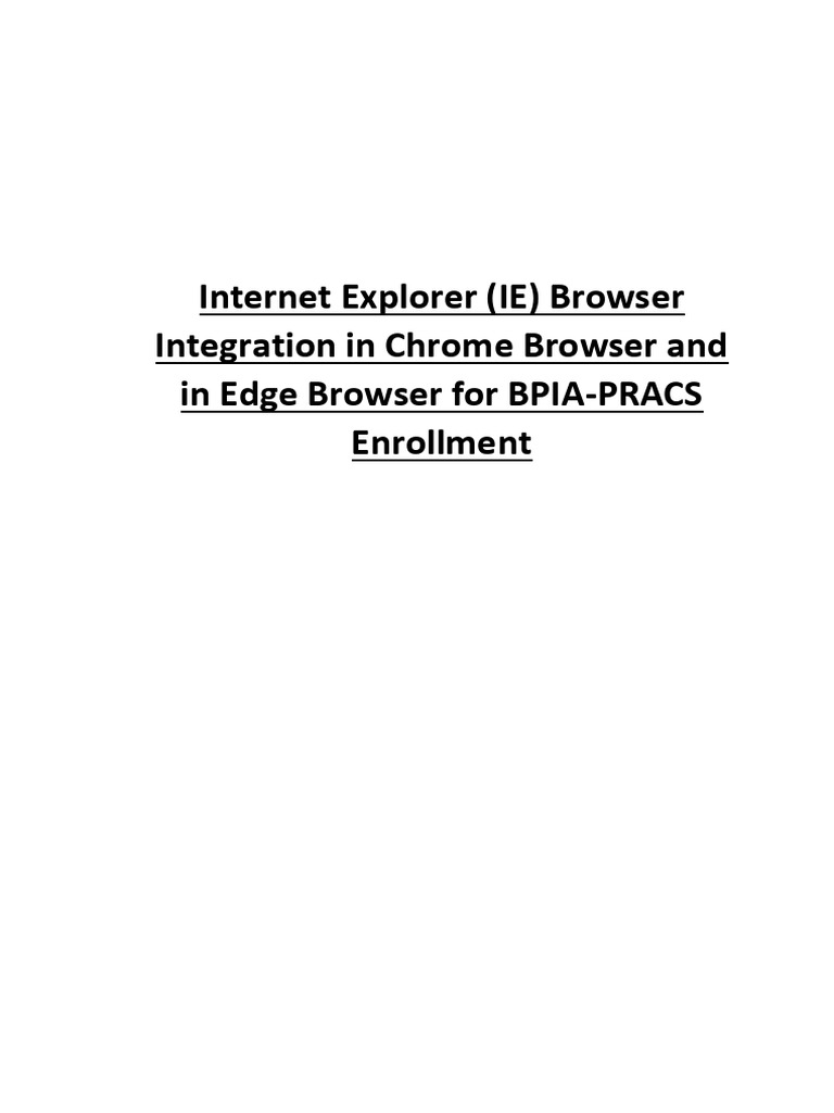 IE Tab Integration for Chrome and Edge | PDF | Internet Explorer ...