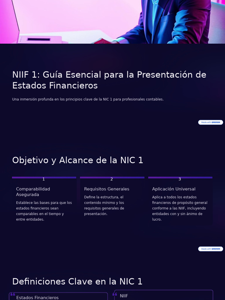 Nic 1 Presentacion de Estados Financieros | PDF | normas ...