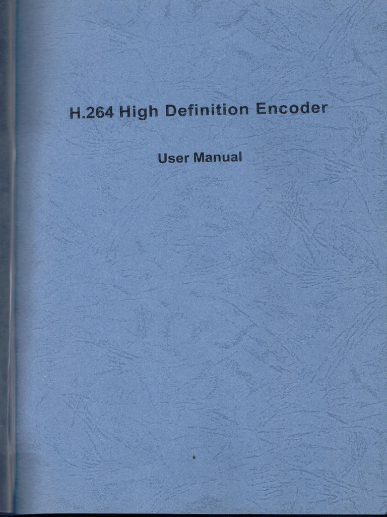 Blue Sapphire4 H.264 Encoder GaD Electronics (Draft) | PDF
