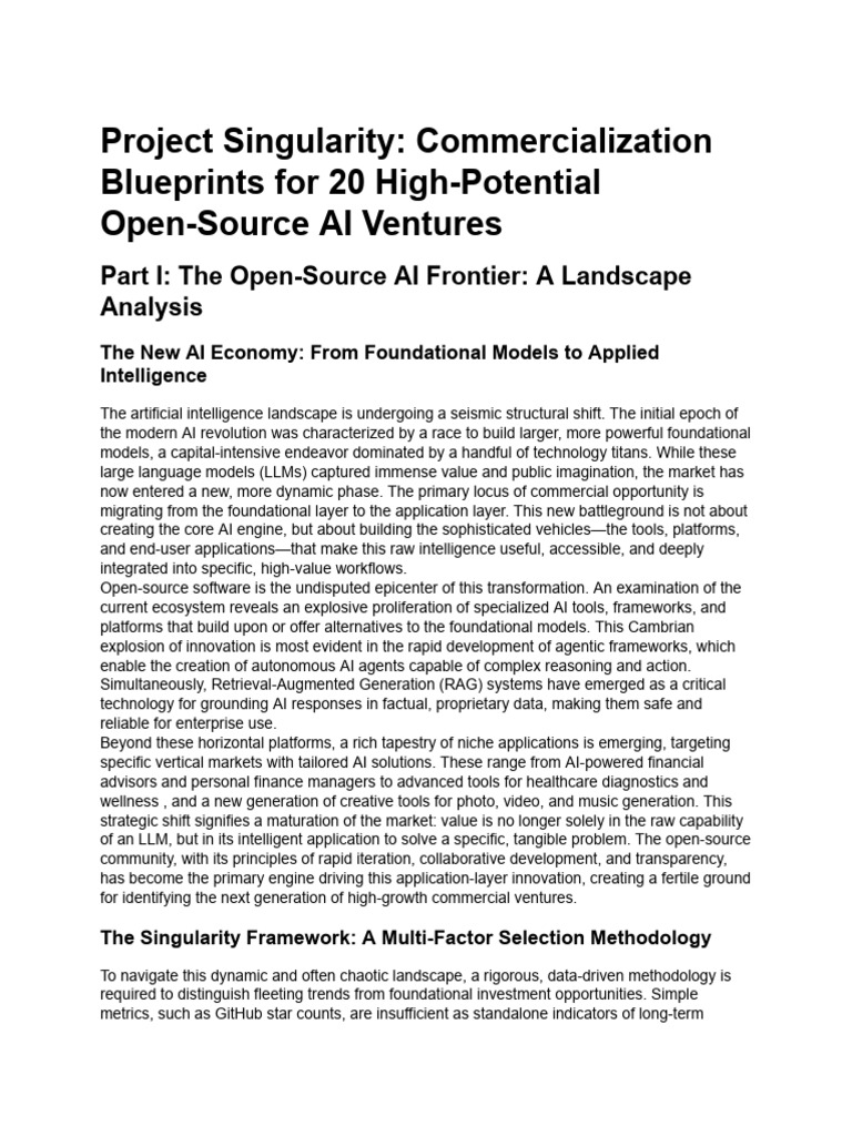 AI Ventures: Open-Source Blueprint | PDF | Cloud Computing | Artificial ...