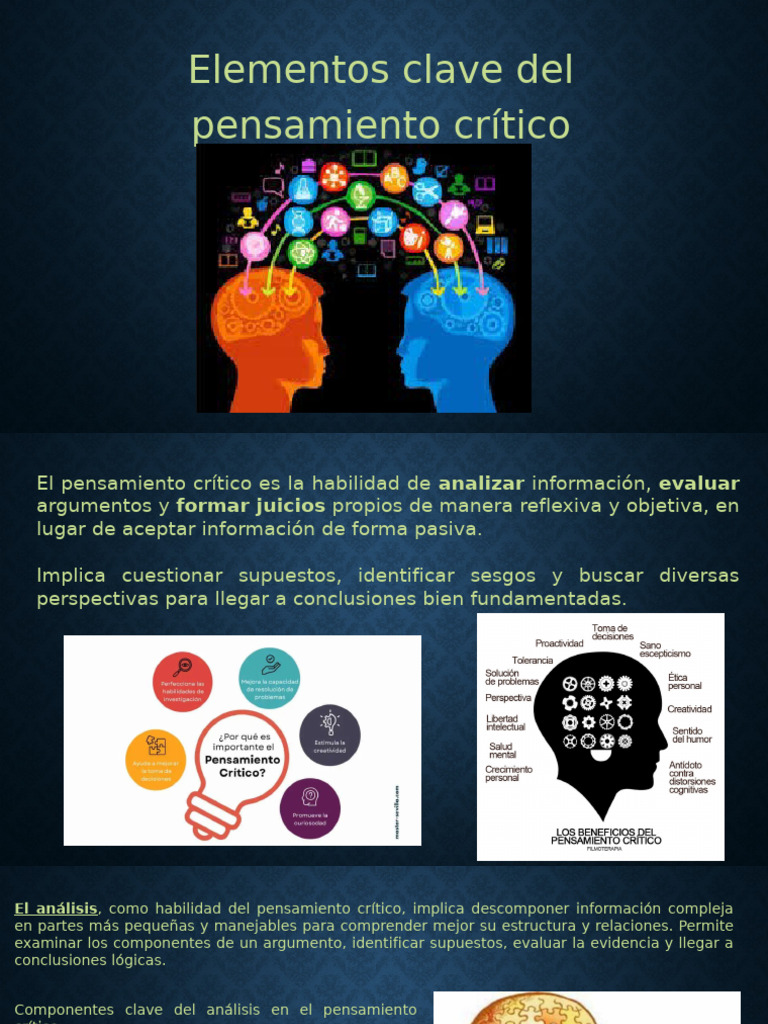 Claves del Pensamiento Crítico y Análisis | PDF | Pensamiento crítico ...