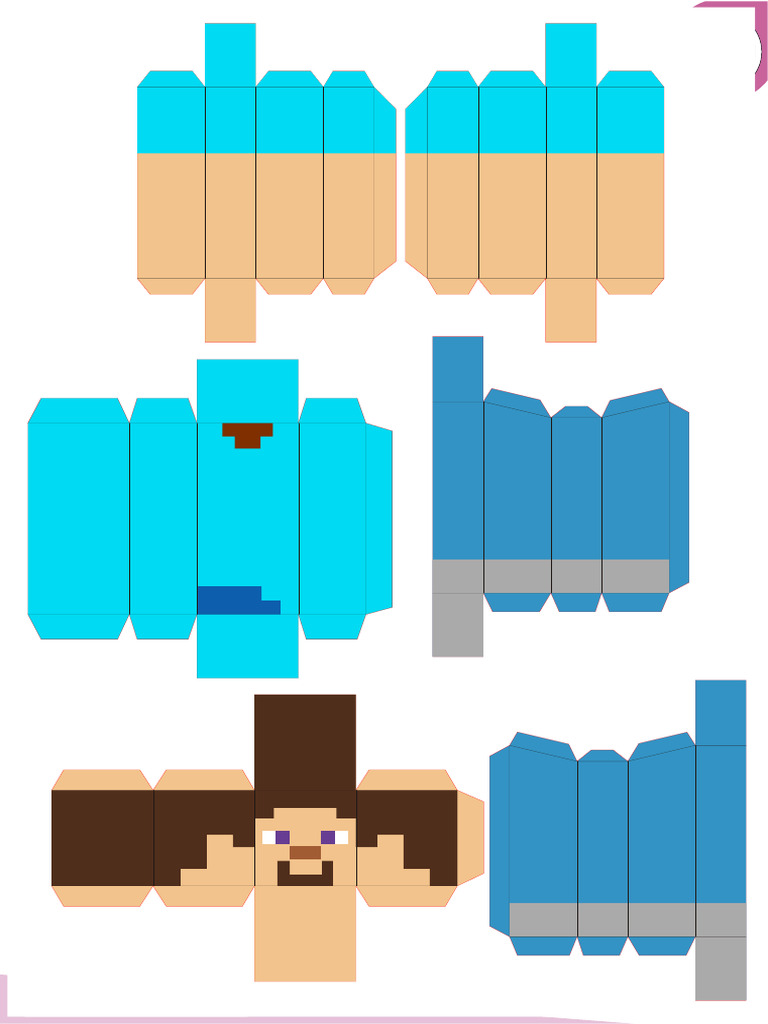 Personajes Minecraft para Armar | PDF