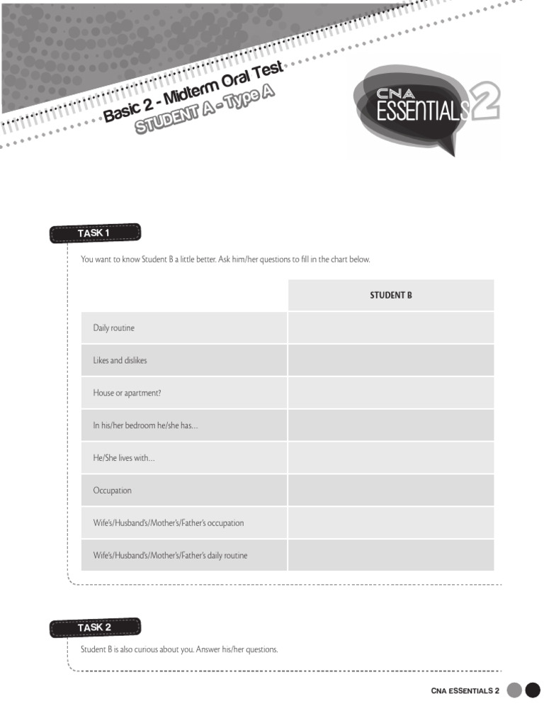 Basic 2 Midterm Oral Test Guide | PDF
