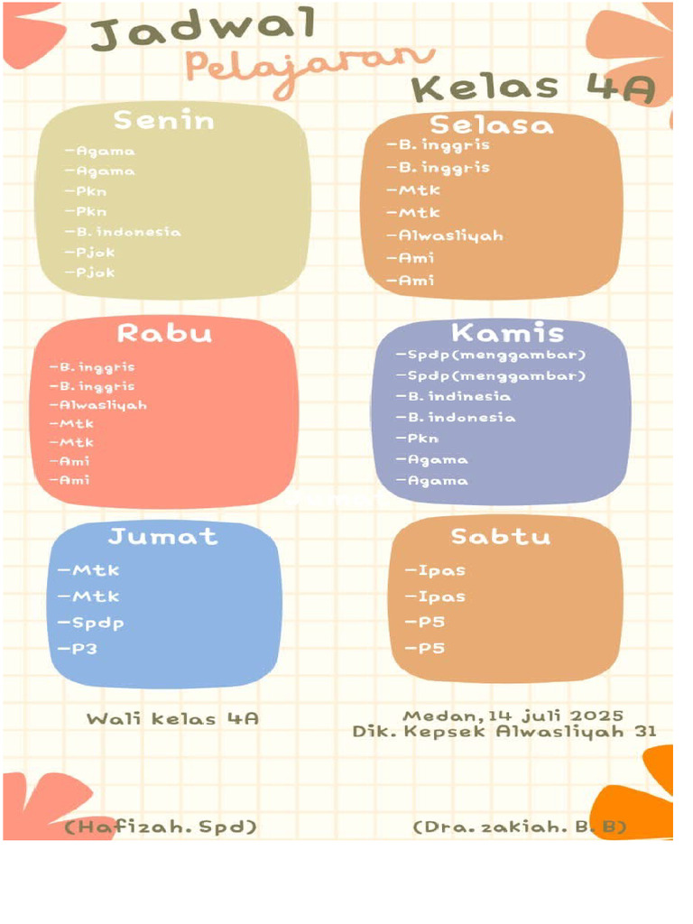 Roster Dan Piket 4A | PDF