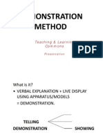 Demonstration Method: Teaching & Learning Commons