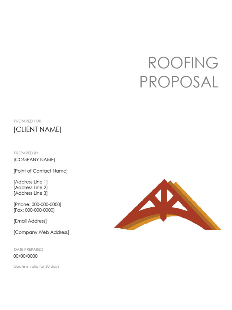 Roofing Proposal Template Sample | PDF