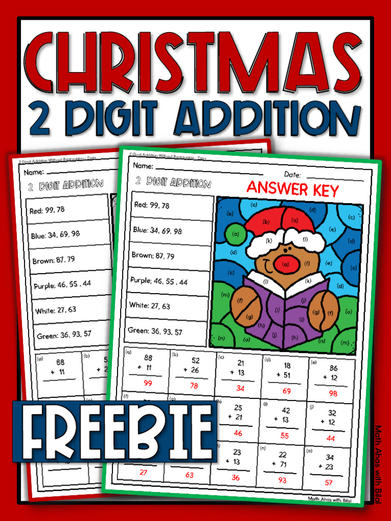 2 Digit Addition: Freebie | PDF | Chess