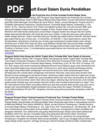 Download Aplikasi Microsoft Excel Dalam Dunia Pendidikan by Afdhal Mahdi SN90509905 doc pdf