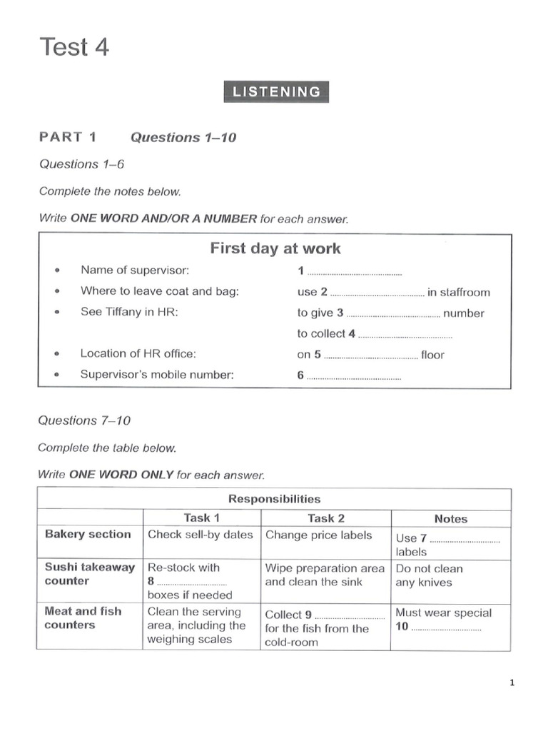 Cambridge 19 - Test 4 | PDF