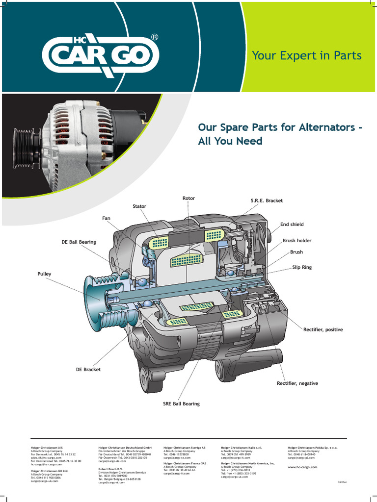 Spare Parts for Alternators Guide | PDF | Electrodynamics ...
