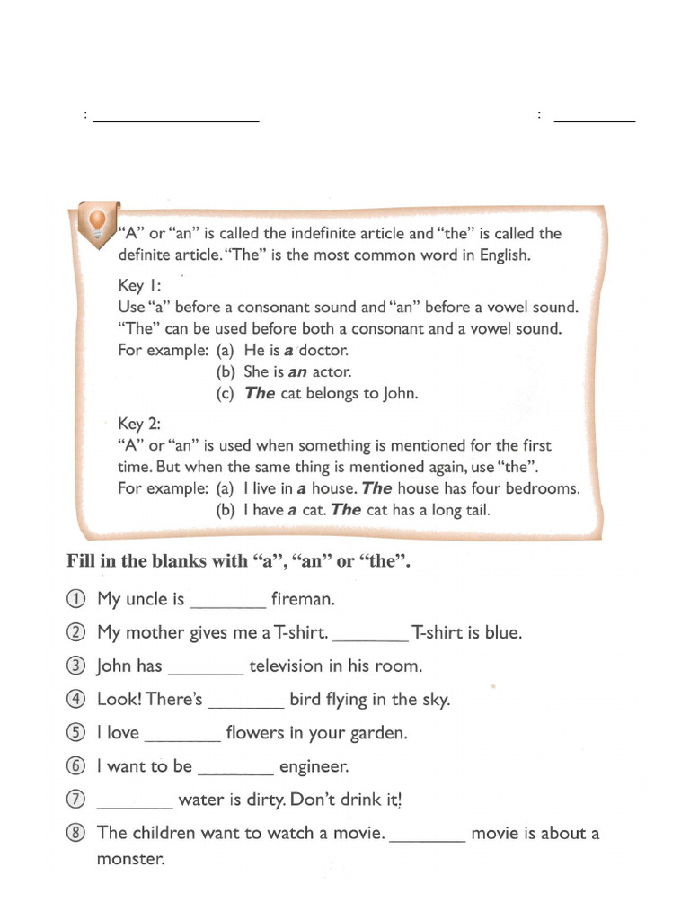Shanghai Primary 1 English Worksheet | PDF