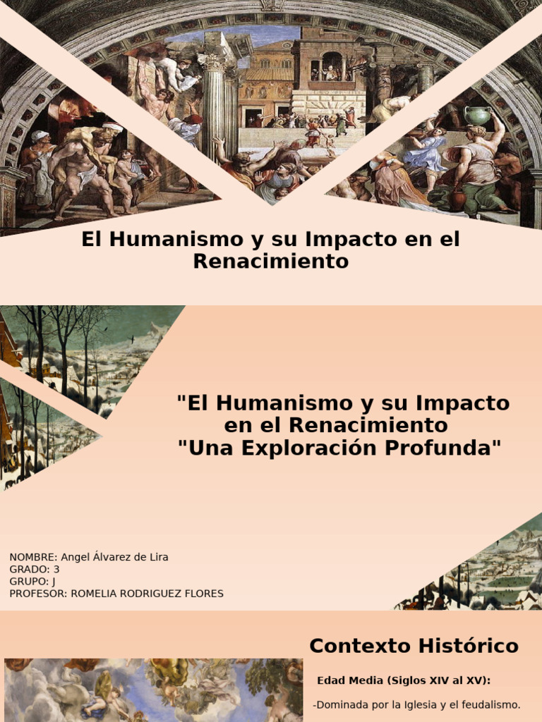 El Humanismo y Su Impacto en El Renacimiento | PDF | Renacimiento ...