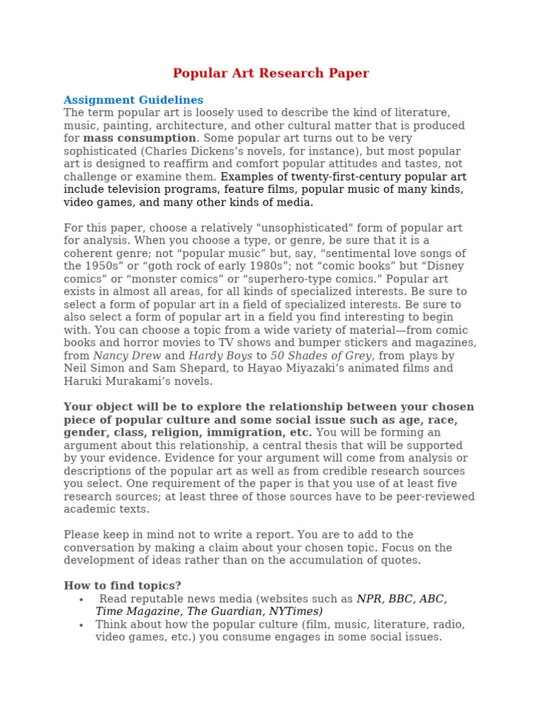 Assignment 3 - Research Essay | PDF