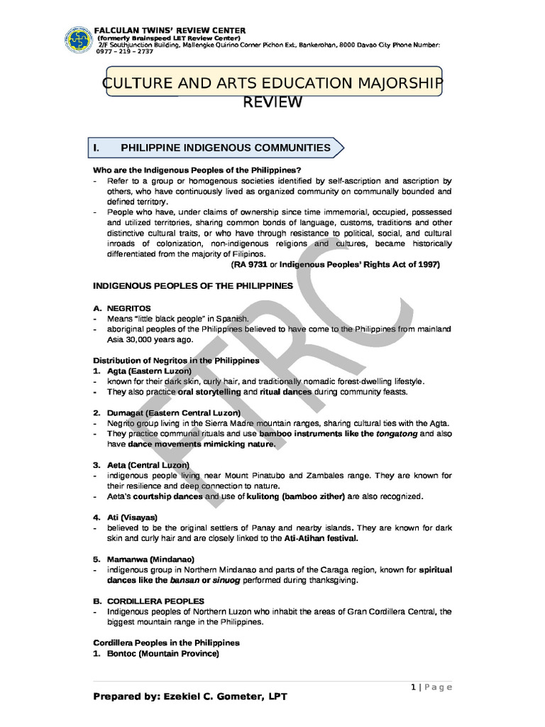 Philippine Indigenous Communities | PDF