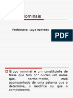 Grupos Nominais