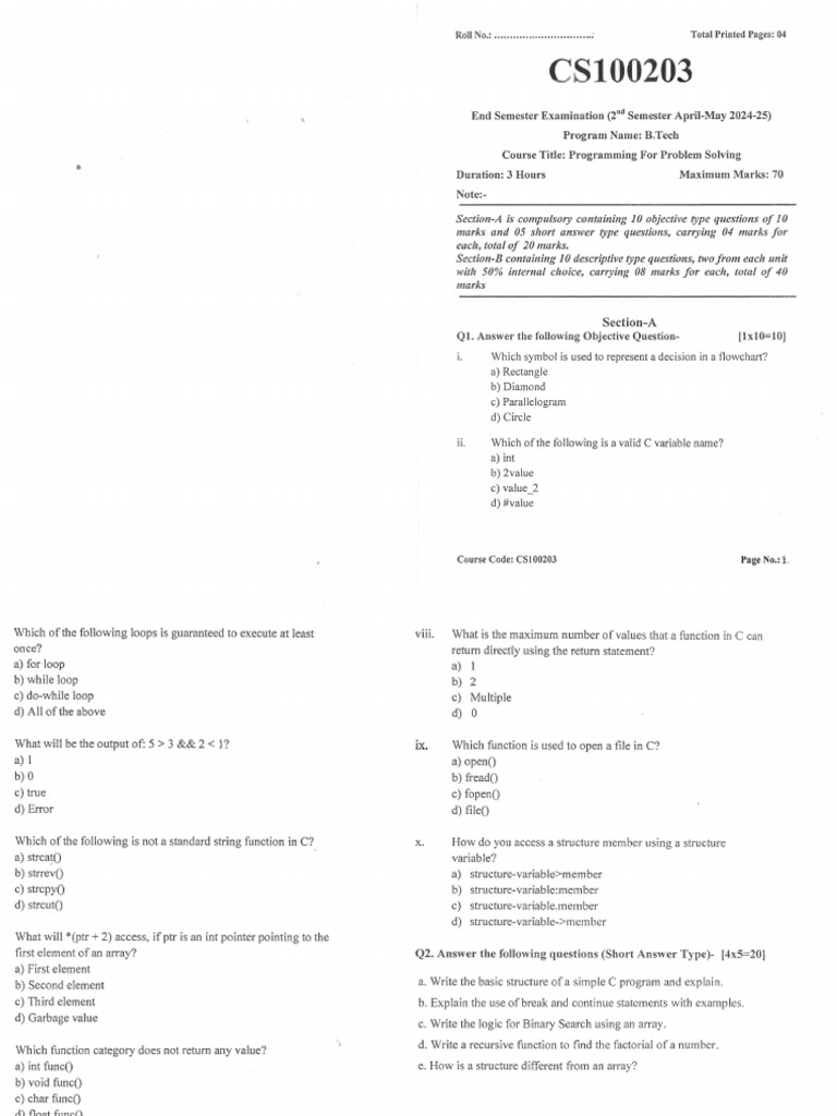 PPS QP 2025 | PDF